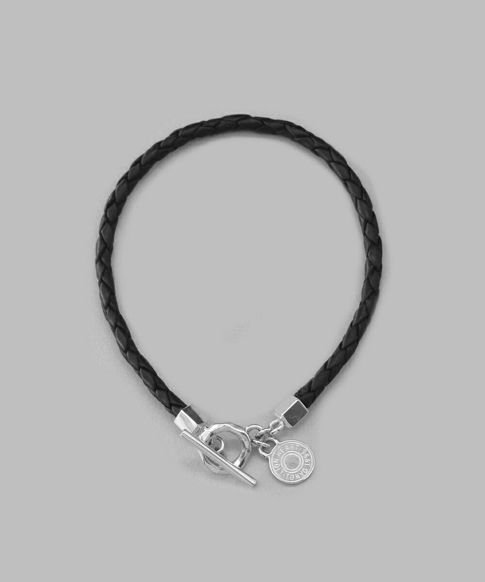 LH for Gift リファインドレザーブレスレット/ブラックレザー/シルバー925/ライオンハート(LION HEART)