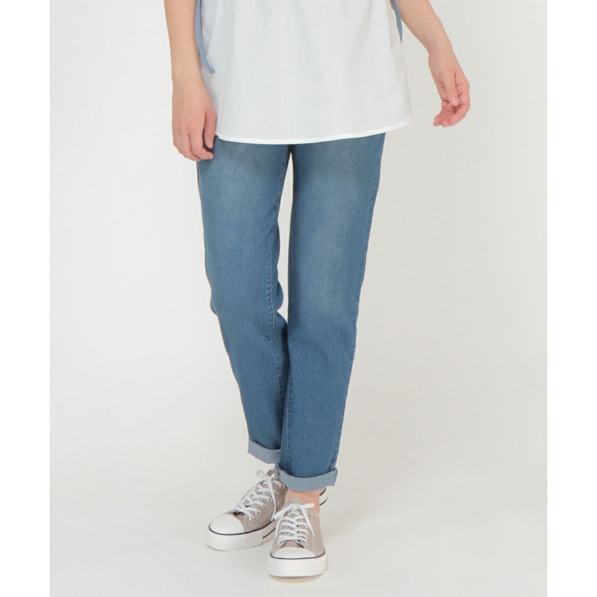 デニムストレッチスキニーパンツ／イッカ（ikka）