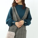 ◆パール調釦ボリュームスリーブニット【WEB限定・マシンウォッシャブル】/アンタイトル(UNTITLED)