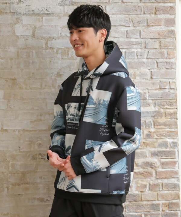 メモリアルフォトプリントP/Oパーカー／ユニオンステーション（UNION STATION）