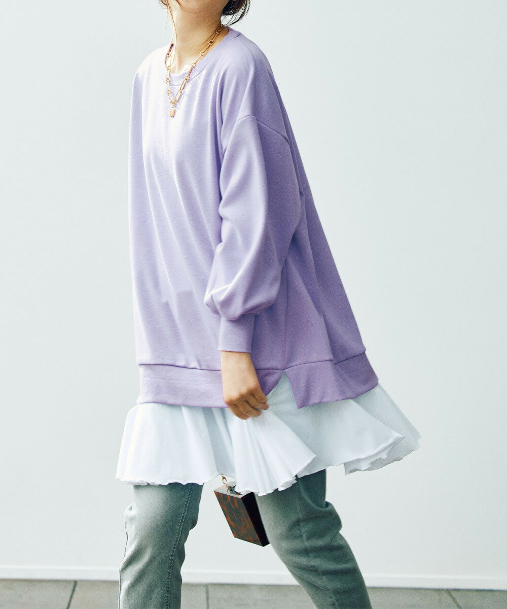 裾切替フレアーチュニック／ラナン（Ranan）