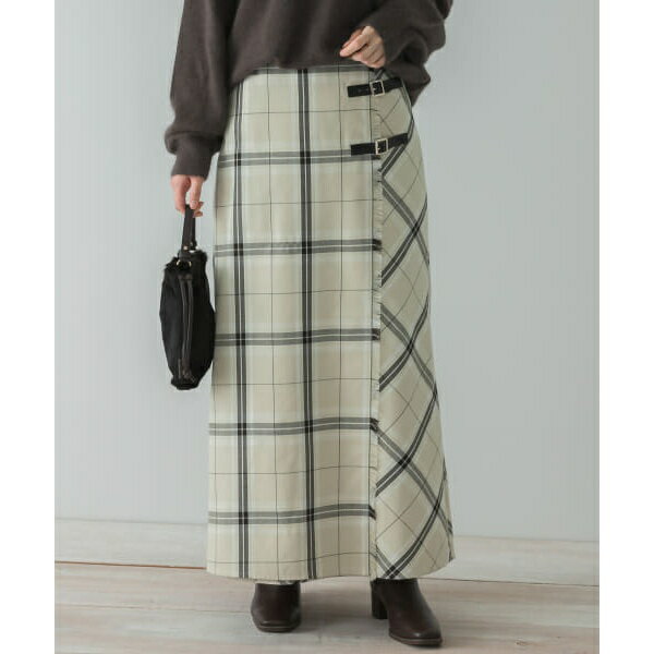 バイアスチェックラップスカート／アーバンリサーチ サニーレーベル（URBAN RESEARCH SonnyLabel）