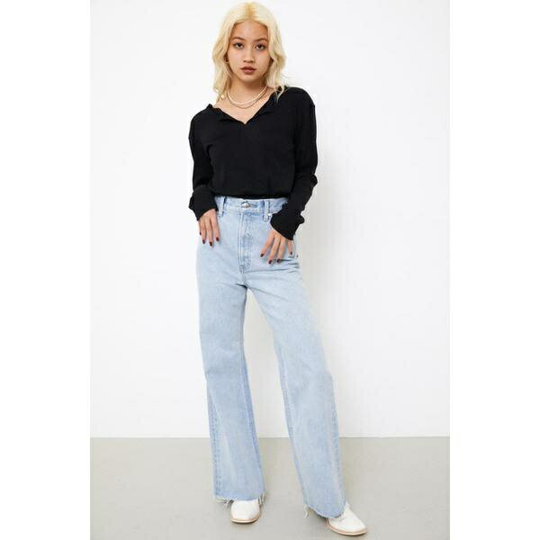 FLOR LOOSE FLARE DENIM／ラグア ジェム（LAGUA GEM）のサムネイル
