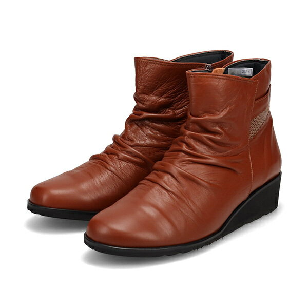 しっとり＆ソフトな牛革を使用した カジュアルショートブーツ／ミッシー デ ミッシー（missy des missy）