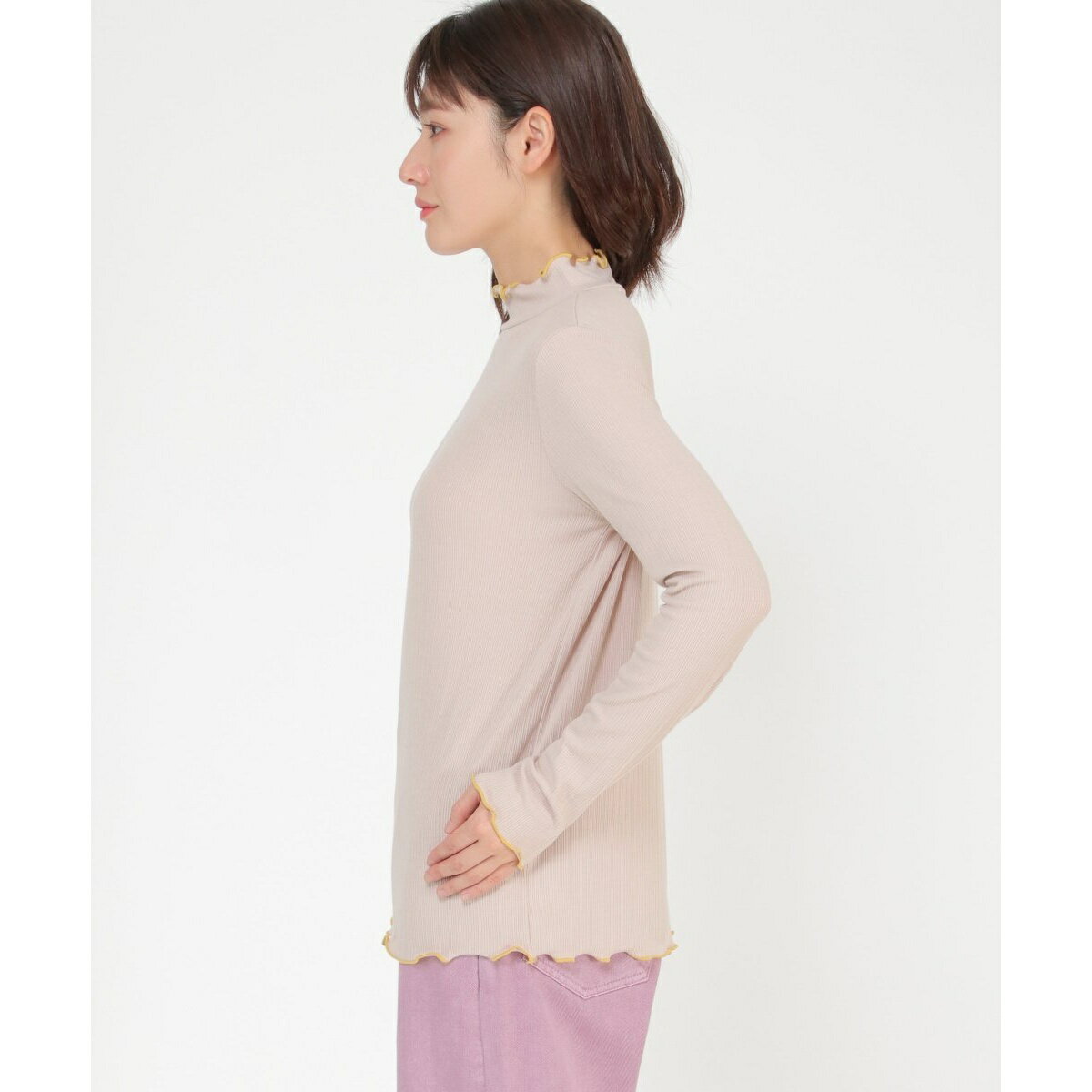 襟フリル配色メローロンT／LBC（LBC）