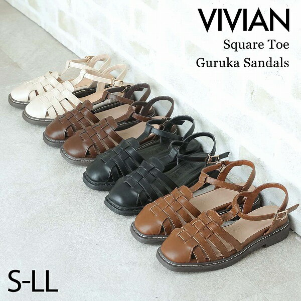 スクエアトゥグルカサンダル／ヴィヴィアン（Vivian）のサムネイル