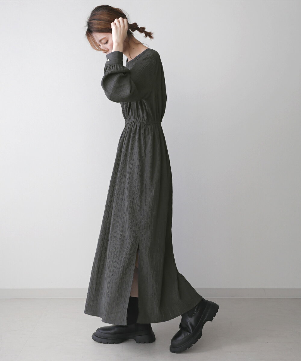 【WEB限定】ドビーストライプワンピース／ブージュルード（Bou Jeloud）