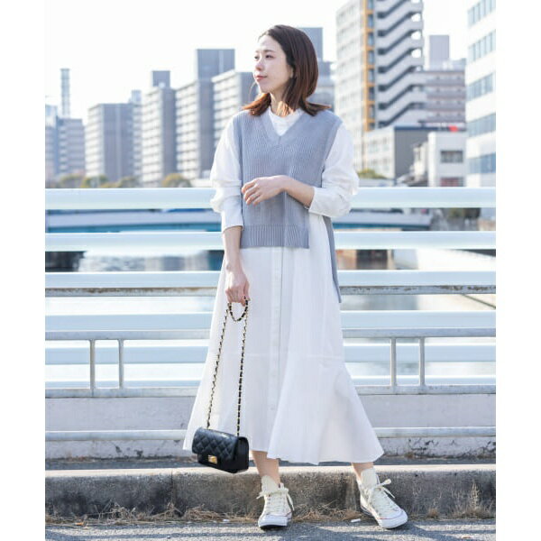 ニットベストxマーメードヘムシャツワンピース SET／アーバンリサーチ サニーレーベル（URBAN RESEARCH SonnyLabel）