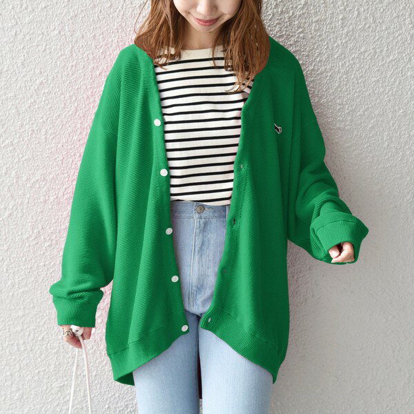 【SHIPS　any別注】PENNEYS：　THE　FOX　ニット　ミディ　カーディガン／シップス エニィ（SHIPS any）