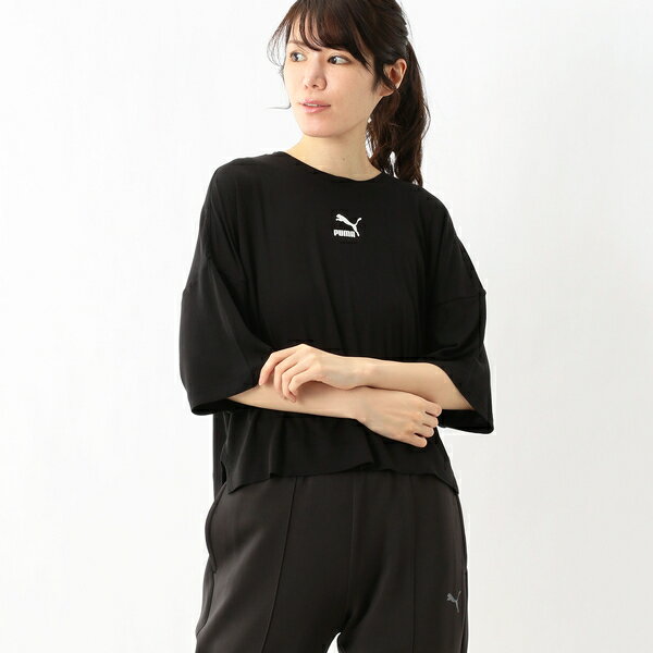 【プーマ／PUMA】TEE（CLASSICS　オーバーサイズ　スプリットサイド）／プーマ（PUMA）