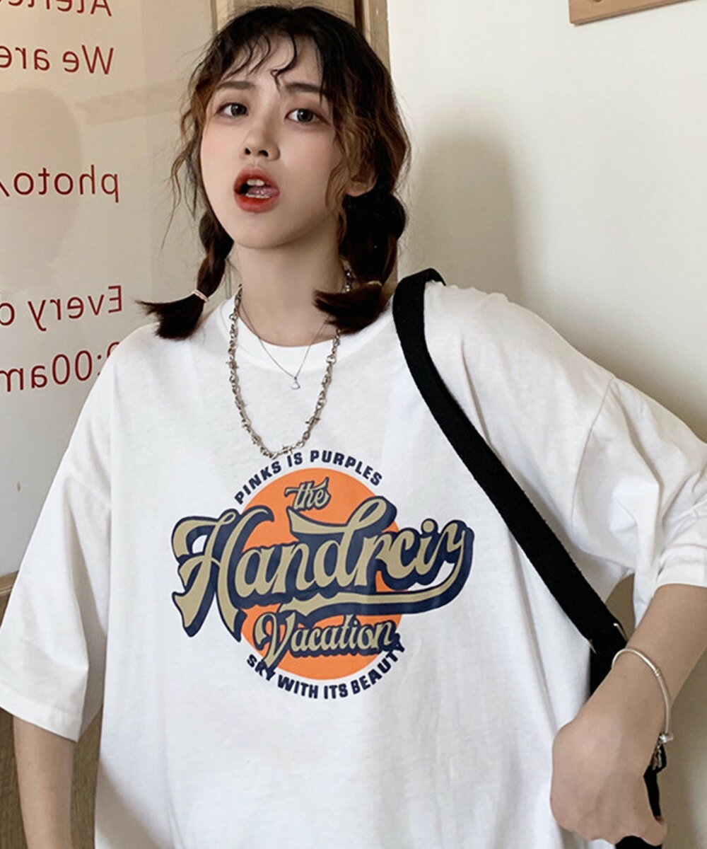 ビッグシルエット カレッジロゴ Tシャツ ／デバイス（DEVICE）