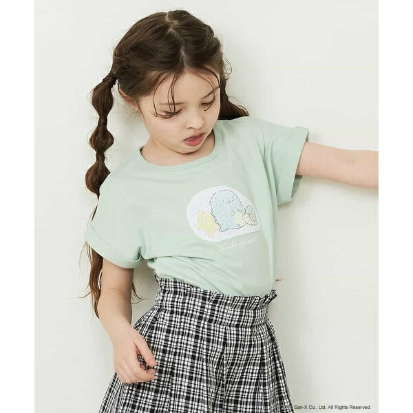 [100-150]【数量限定再入荷】すみっコぐらしリバーシブルスパンコールTシャツ／アー・ヴェ・ヴェ（a.v.v）のサムネイル