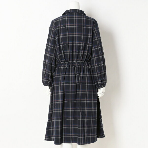【大きいサイズレデイ—ス】チェックシャツワンピース【日本製】／ターシャルビー（...