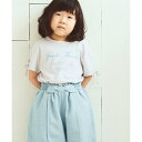 袖リボンTシャツ（100?160cm）／イッカ（ikka）