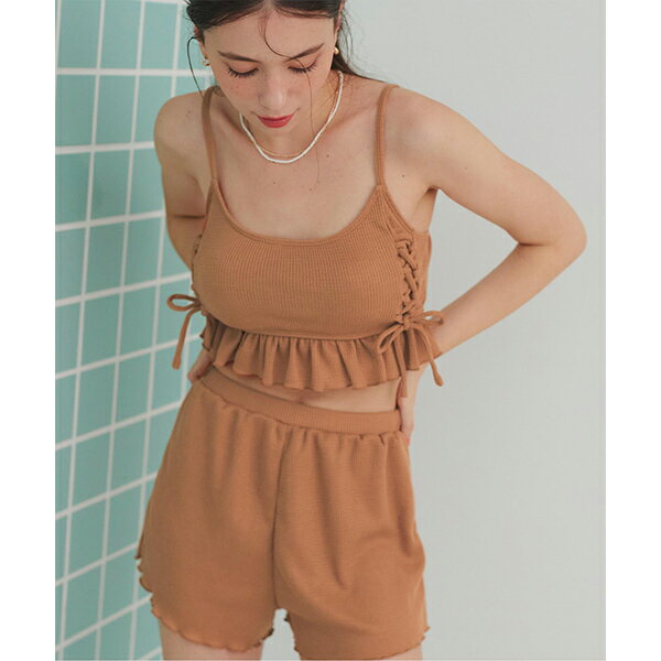 【SEA DRESS】ワッフル素材レースアップ...の紹介画像3