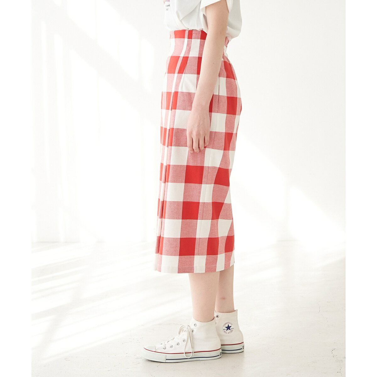【Bonne Maman × ROPE PICNIC】ギンガムチェックIラインスカート／ロペピクニック（ROPE' PICNIC） 0101marui-12049194 丸井(マルイ)楽天市場店 サンプル画像3
