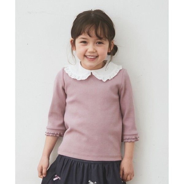 衿付き七分袖トップス／エニィファム（any FAM）のサムネイル