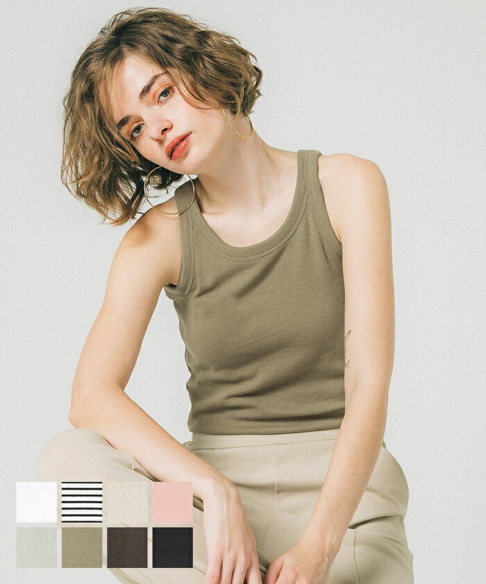 OUT BRA アメリカンスリーブ カップ付き タンクトップ 全8色／コカ（coca）のサムネイル