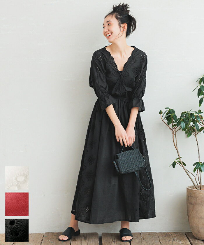 カットワーク ワンピース 全3色／コカ（coca）のサムネイル