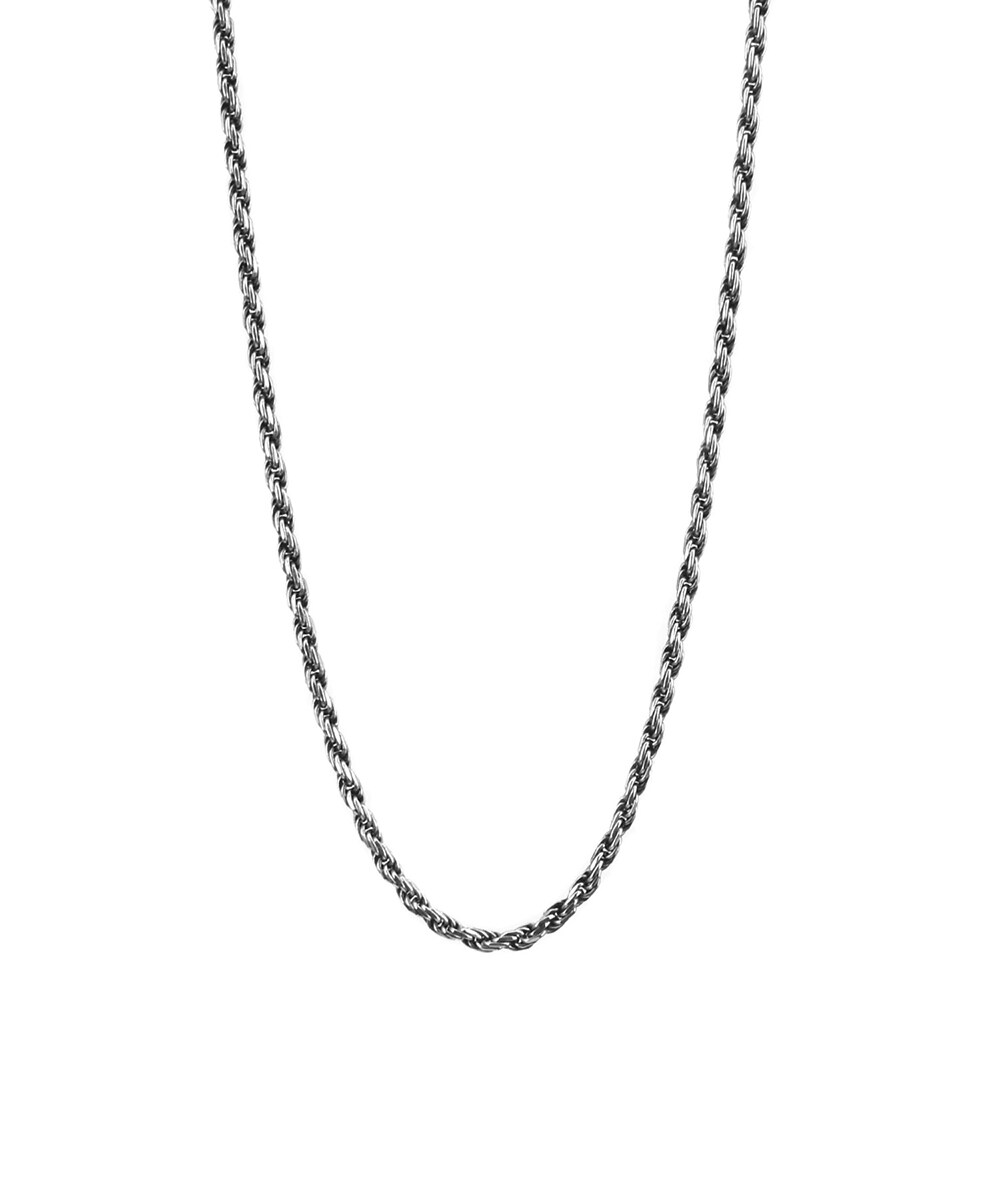 LH BASIC スモールロープチェーンネックレス/いぶし/50cm/シルバー925／ライオンハート（LION HEART）