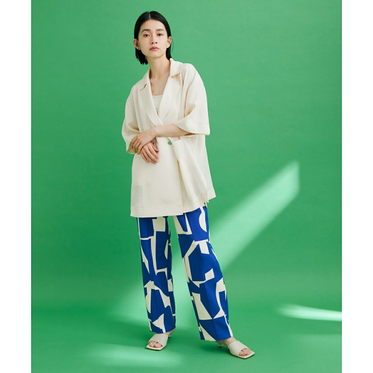 【WEB限定】ハーフスリーブシャツジャケット／アダムエロペ（ADAM ET ROPE'）