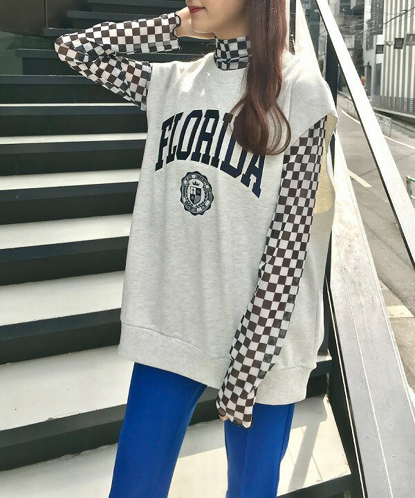 カレッジロゴスウェットベスト／イング（INGNI）のサムネイル