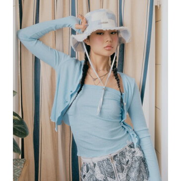 【minjiena】baby smile button cardigan/ボンジュールレコード(bonjour records)