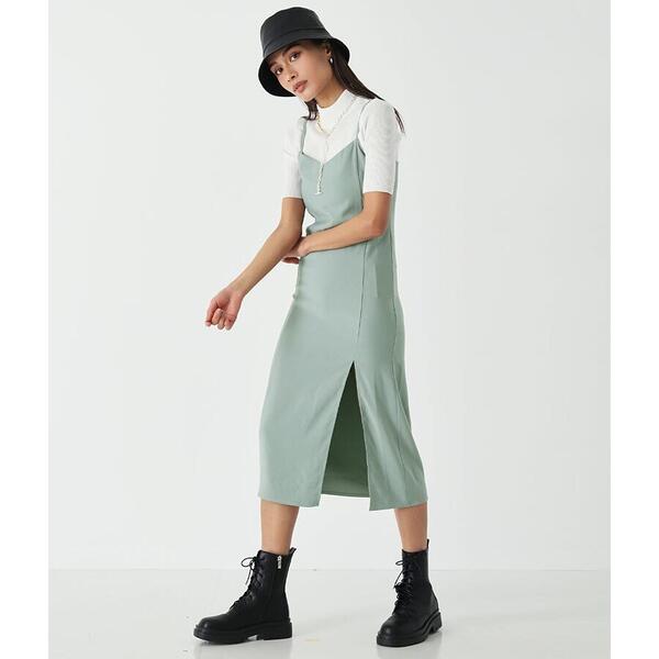 アナップ ANAP スリット キャミソール ワンピース