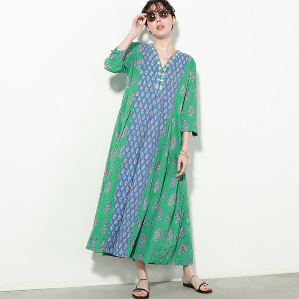 ◇【WEB限定】【ne　Quittez　pas／ヌキテパ】ETHNIC　PRINT　PANEL　DR／ノーリーズ（NOLLEY'S）のサムネイル