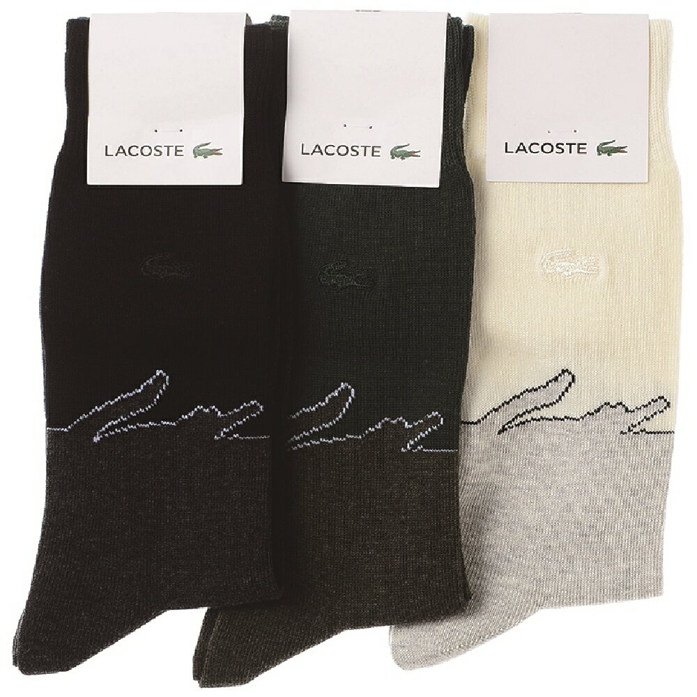 【LACOSTE】クルーソックス／グンゼ（GUNZE）