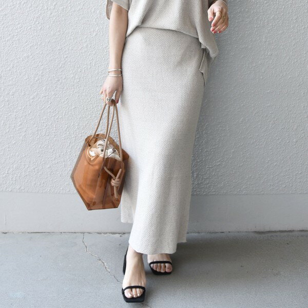 SHIPS　any：〈手洗い可能〉リネン　ミックス　Iライン　ストレート　スカート／シップス エニィ（SHIPS any）のサムネイル