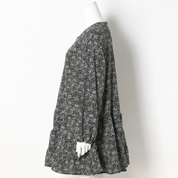 【大きいサイズレディース】裾ティアードスムースチュニック／ターシャルビー（Tasha Ruby）