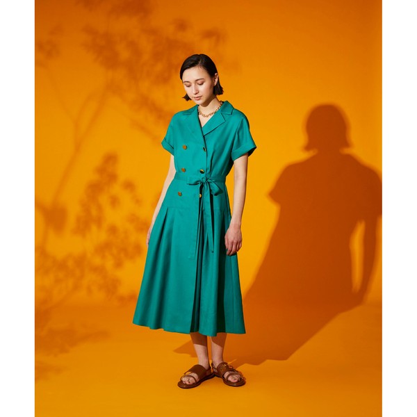 リネンタッチミリタリーワンピース／グレースコンチネンタル（GRACE CONTINENTAL）のサムネイル