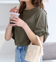 綿100%袖タックTシャツ/ヴィオラエヴィオラ(viola e_viola)
