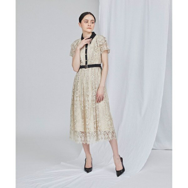 フリルレースワンピース／グレースコンチネンタル（GRACE CONTINENTAL）のサムネイル