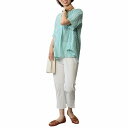 【M~5L】【MB】【mintbreeze】ニットツイル クロップド パンツ/エムビー(MB)