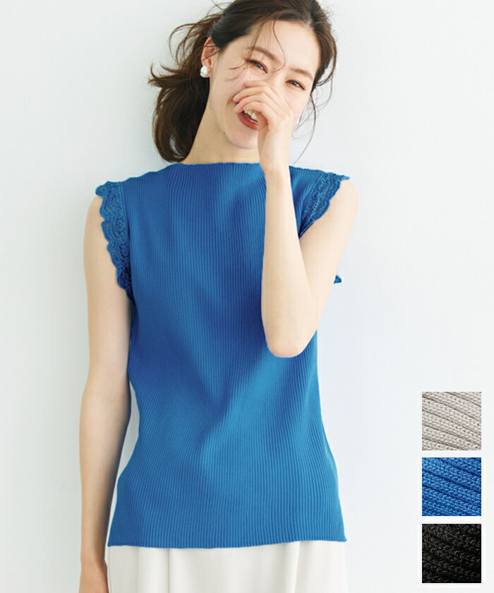 袖レースニット 全3色／コカ（coca）のサムネイル