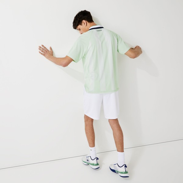 ビッグストライプラグランプルオーバーポロシャツ／ラコステ（LACOSTE）