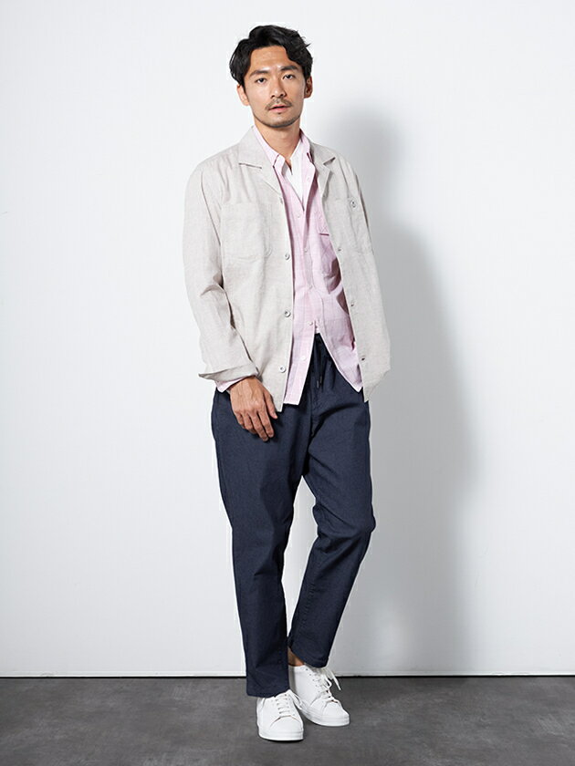 綿麻カバーオールジャケット／エレメント オブ シンプルライフ（element of SIMPLE LIFE）