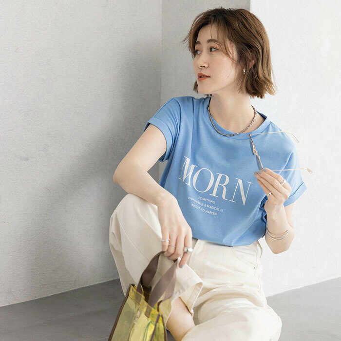 フレンチスリーブプリントTシャツ　　　　／ジーラ バイ リュリュ（GeeRA）のサムネイル