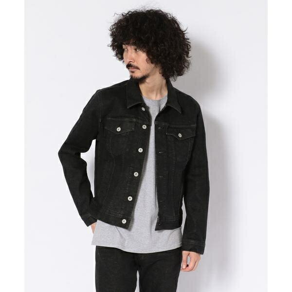 STRETCH BLACK DENIM JACKET／ストレッチ ブラック デニムジャケット／ショット（Schott）のサムネイル