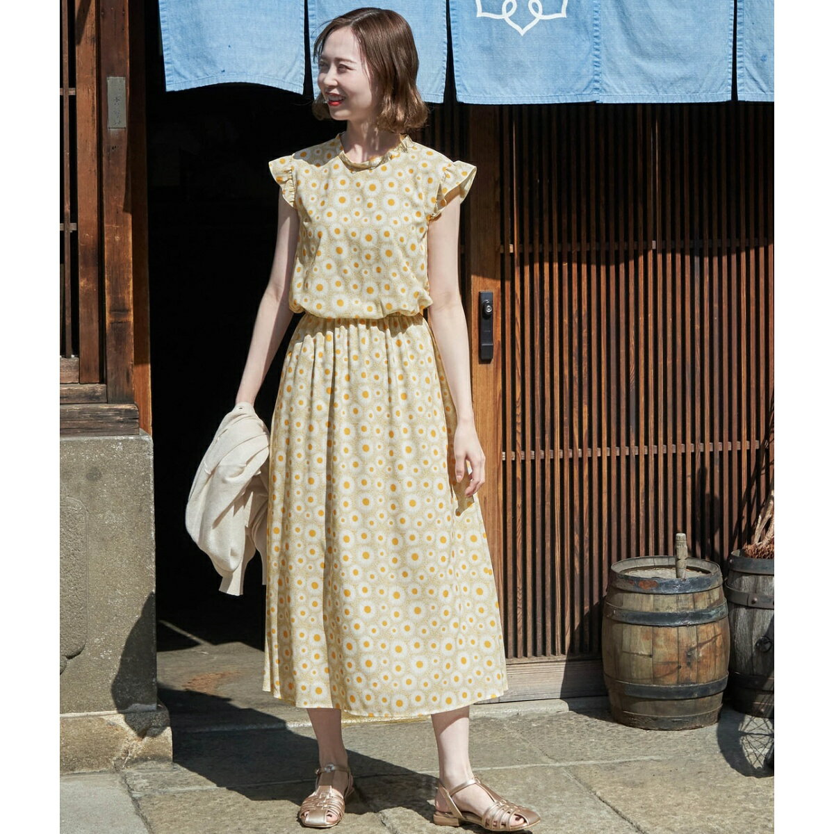 アデリアレトロ×ROPE' PICNIC/レトロ柄ワンピース／ロペピクニック（ROPE' PICNIC）のサムネイル