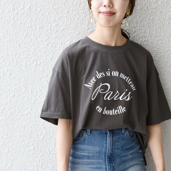 SHIPS　any：　エスプリ　ロゴ　Tシャツ／シップス エニィ（SHIPS any）