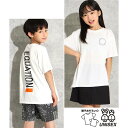 縦ロゴプリントビッグTシャツ／ア