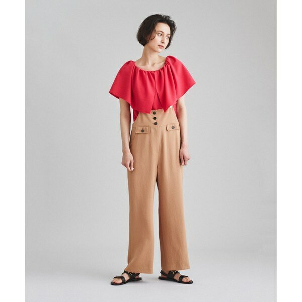 ストラップストレートサロペ／グレースコンチネンタル（GRACE CONTINENTAL）