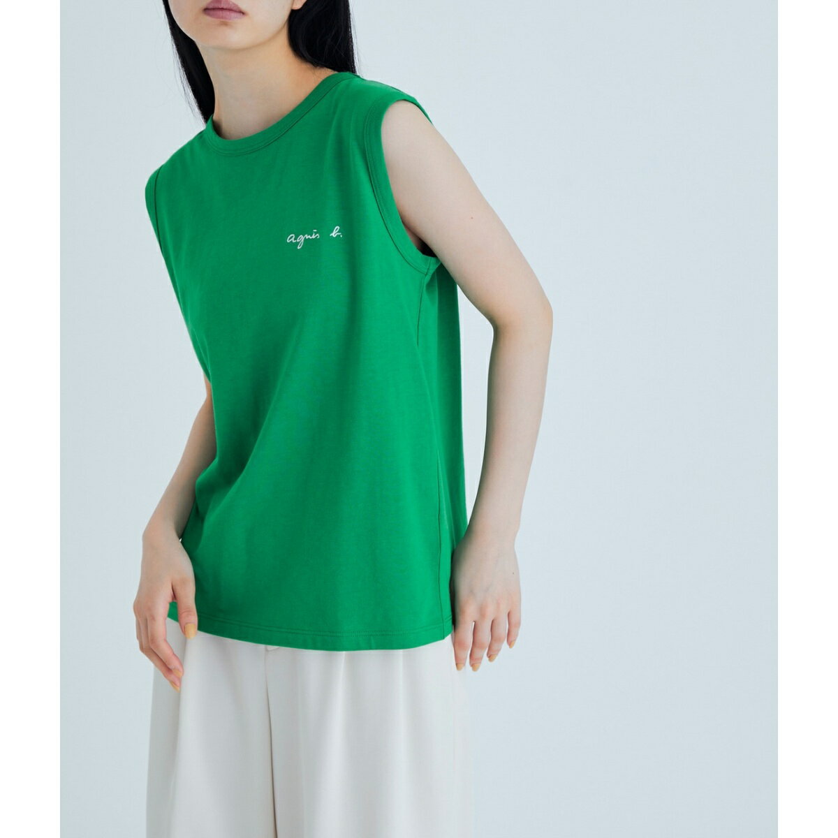 【agnes b. pour ADAM ET ROPE'】SLEEVELESS T-SHIRTS/アダムエロペ(ADAM ET ROPE')