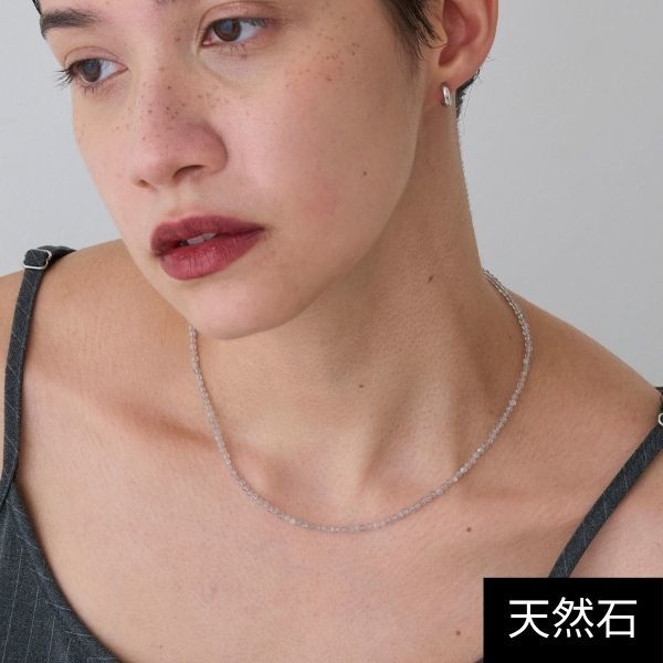 天然石ビーズネックレス/ラブラドライト／ジュピター（JUPITER）