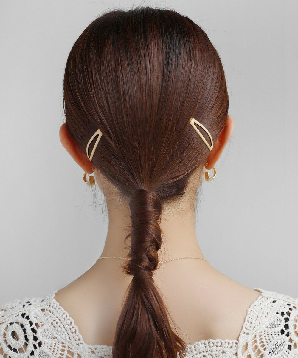 オーバルフレームぱっちんピン[2本セット]／アネモネ（ANEMONE）