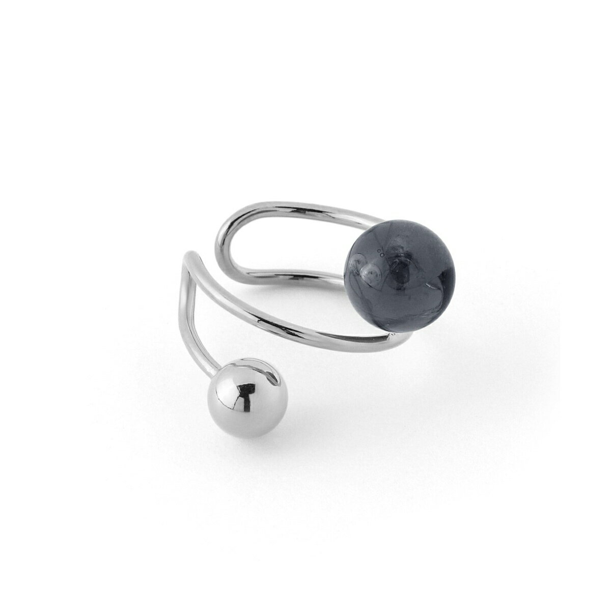 Glass Sphere Ear Cuff / Anemone