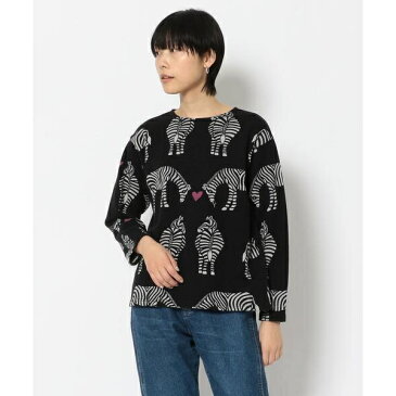 BOHEMIANS／ボヘミアンズ　LOVE ZEBRA SWEAT BOAT NECK L／S TE／ビーバー（BEAVER）